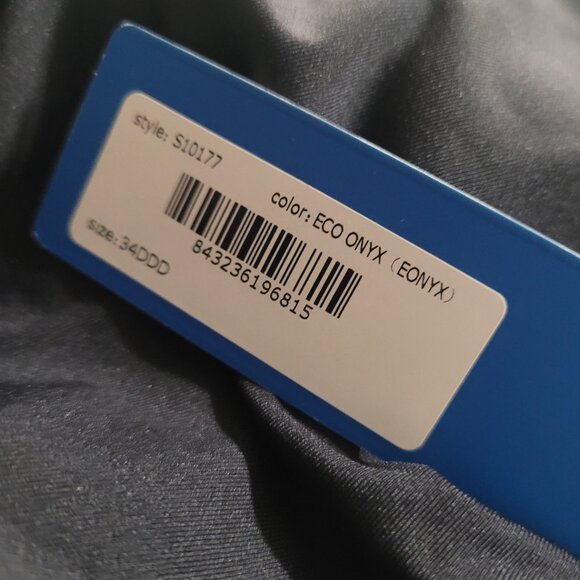 Birdsong Bare Necessities 34DDD Underwire Black Tie Front Tankini Swim Top NEW - Picture 4 of 13